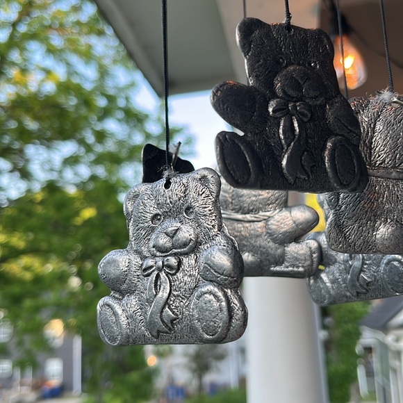 Carson Pewter Windchime Teddy Bear Theme 1992 - Picture 2 of 4
